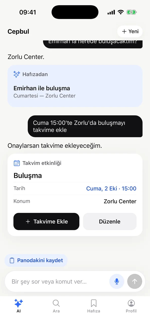 Cepbul hafıza ve takvim kartı